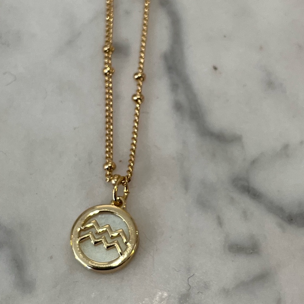 NWT Zodiac Aquarius necklace gift birthday January February